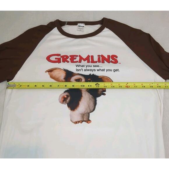 Gremlins T-shirt Women’s Large Ragland Long Sleeve Movie Sci-fi - Picture 5 of 9